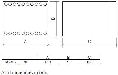 PETER ELECTRONIC, BRAKING DEVICES VERSIBRAKE 36A DIMENSIONS