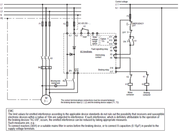 PETER ELECTRONIC, BRAKING DEVICES VERSIBRAKE 36A CONNECTION DIAGRAM