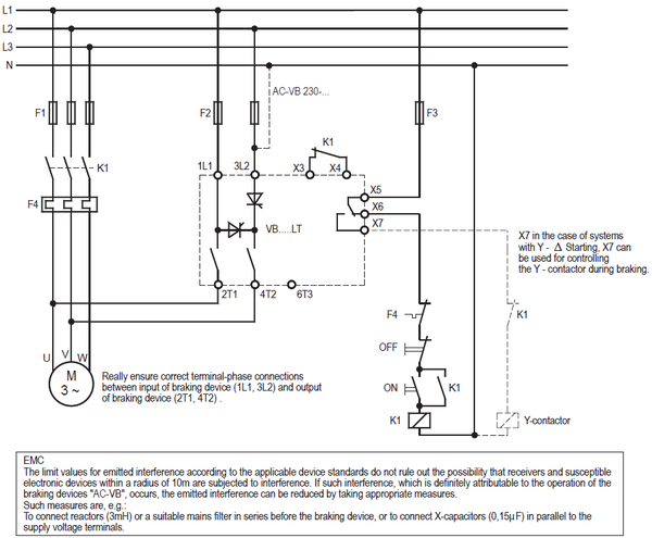 PETER ELECTRONIC, BRAKING DEVICES VERSIBRAKE 230/400-6/25/30LT connection diagram