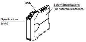 FUJI ELECTRIC B3HU SERIES COMPONENT IDENTIFICATION AND POINTS OF CAUTION.