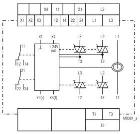 DOLD POWERSWITCH reversing contactor with softstart and active power monitoring BI 9254.