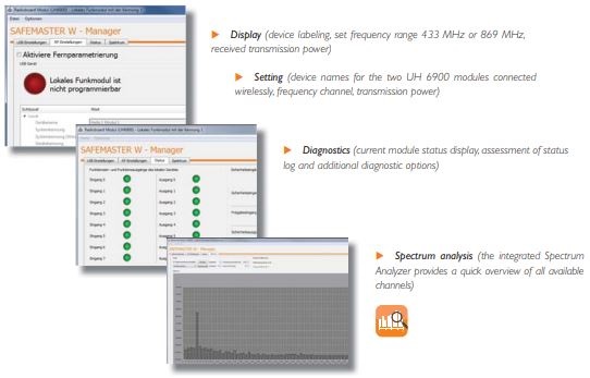 DOLD SAFEMASTER W Manager - comprehensive diagnostics.