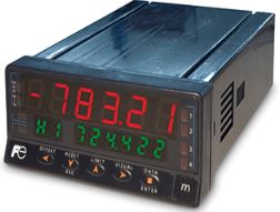 Fuji Electric FD9000 Integrator & Totalizer panel meter with dual display.