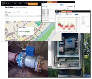 Fuji Electric autonomous water flow and pressure measurement.