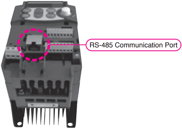 Fuji Electric frequency inverter FRENIC-Mini (FRN-C2) series has a RS-485 communications port as standard