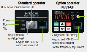 Hitachi drive NE-S1 series is easy to operate Hitachi drive NE-S1 series is easy to operate