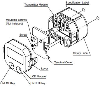 Fuji Electric points of caution and COMPONENT IDENTIFICATION.